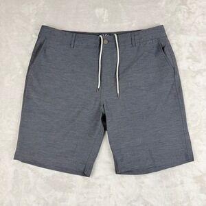 Faherty All Day Shorts Mens 35 Charcoal Hybrid Board Shorts Stretch Quick Dry
